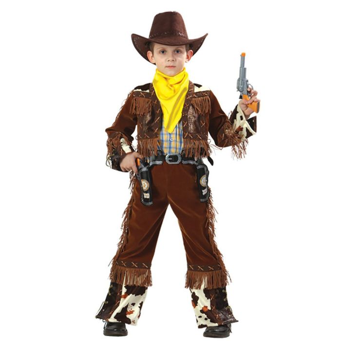 Карнавальный костюм "Ковбой", бархат, рост 116 см