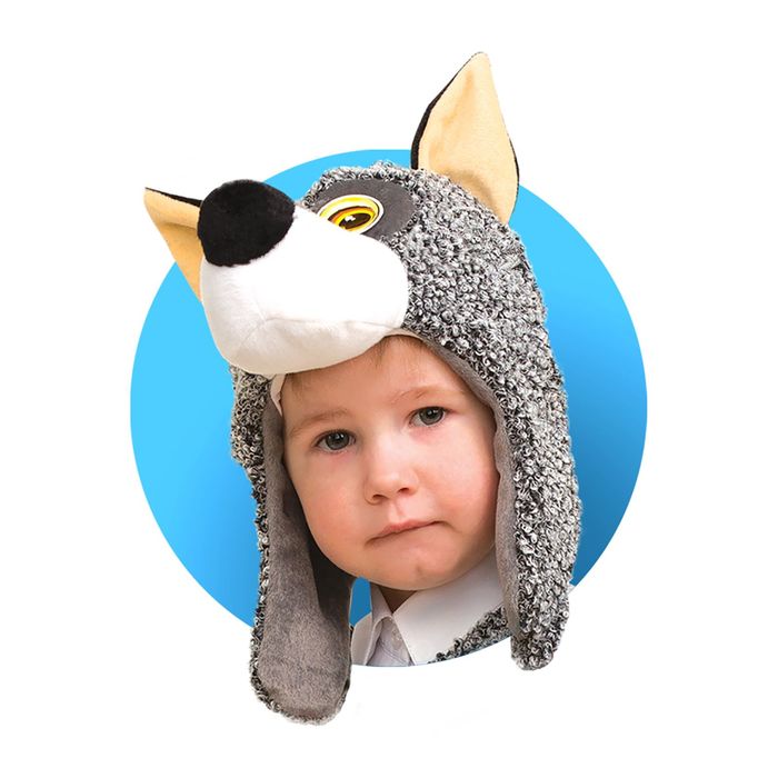 Шапочка "Волчонок", р-р 50