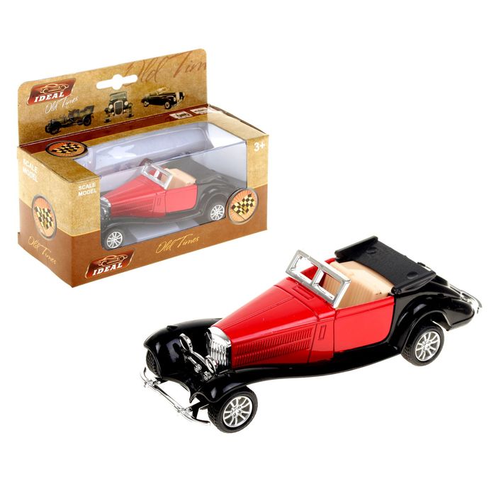 Машина металлическая инерционная "Ретро", масштаб 1:32, МИКС