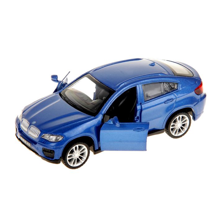 Машина металлическая инерционная BMW X6,масштаб 1:43, МИКС