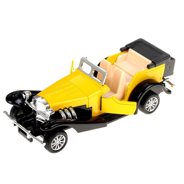 Машина металлическая инерционная "Ретро", масштаб 1:32, МИКС