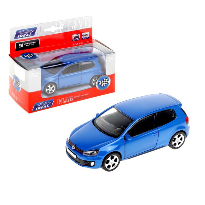 Машина металлическая инерционная Volkswagen Golf, масштаб 1:30/39, МИКС