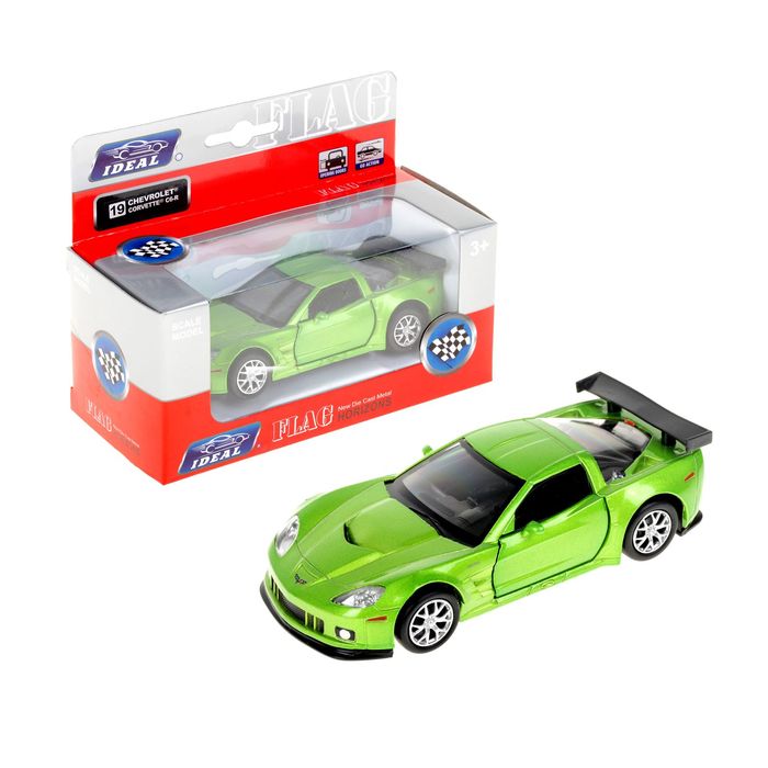 Машина металлическая инерционная Chevrolet Corvette, масштаб 1:30/39, МИКС
