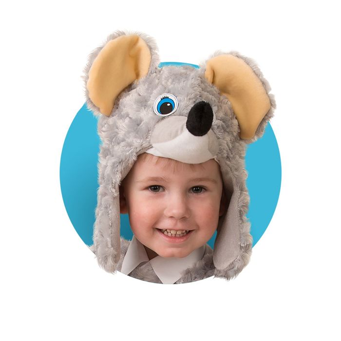 Шапка "Мышонок", р-р 50