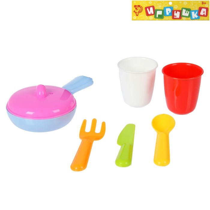 Набор посуды "Вкусно готовим-1", 6 предметов, цвета МИКС