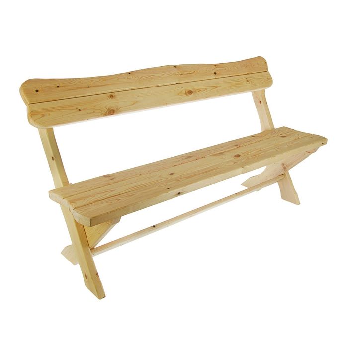 Скамья "Деревенская" 130х35х42 см