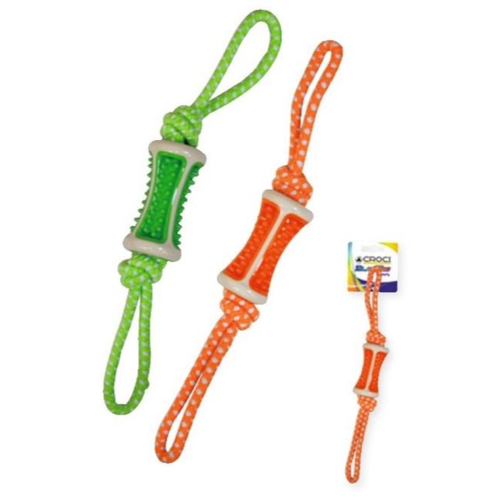 Игрушка для собак "Blasting Веревка с роликом из термопласт.резины", 41x6 см, хлопок/термопласт.рези