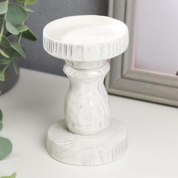 Подсвечник "Точеный" большой прованс 10х7х7 см d=6 см