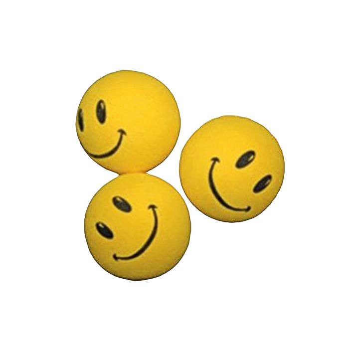 Игрушка для кошек "Мячик-смайлик", диам. 5 см