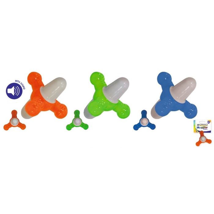 Игрушка для собак "Blasting Пропеллер", со звук., плав., 12x12x12 см, термопласт.резина, оранж.   24