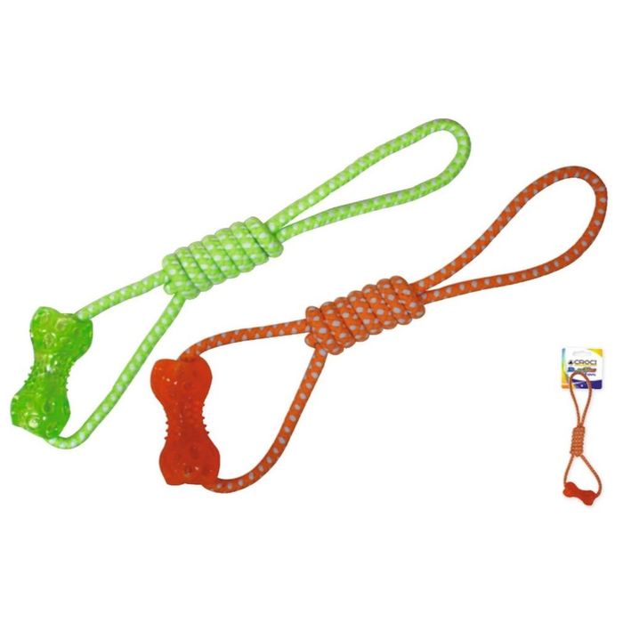 Игрушка для собак "Blasting Веревка с косточкой из термопласт.резины", 41x12 см, хлопок/термопласт.р