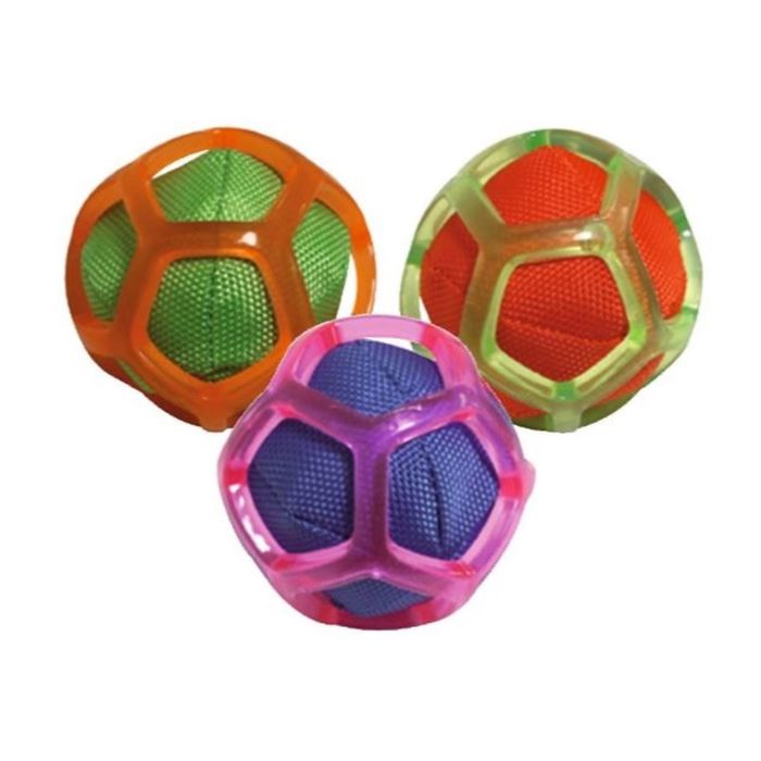 Игрушка для собак "Blasting Мяч в сетке", со звук., диам.8 см, термопласт.резина, цвет в ассорт.   2