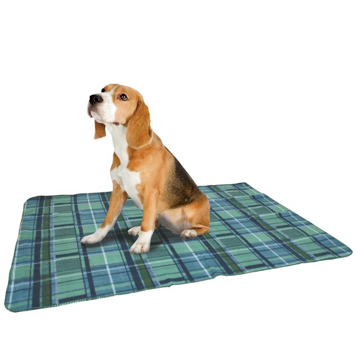 Подстилка-плед "Шотландка", 140х100 см, цвет в ассорт.