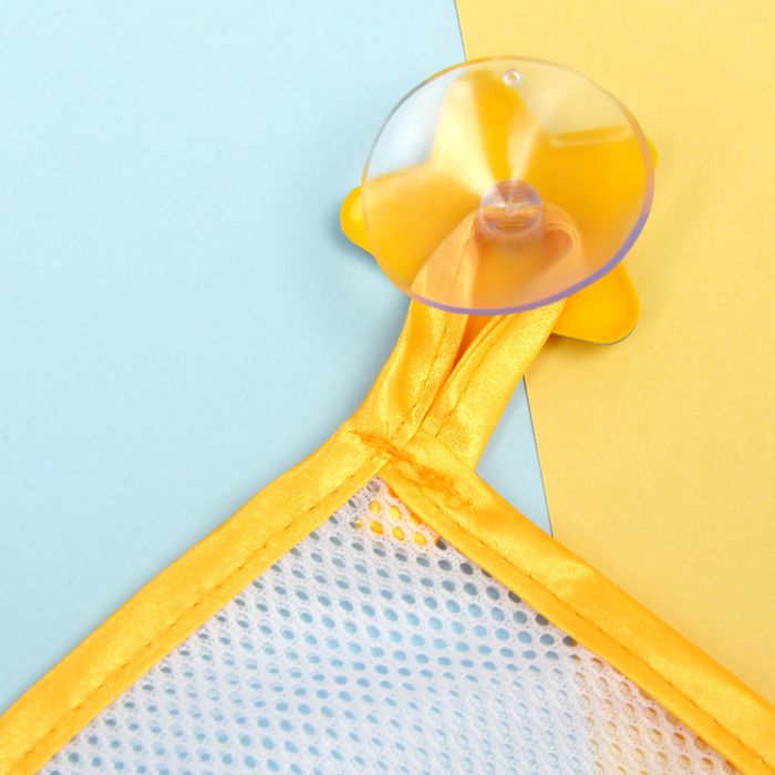 Наклейки в ванную из EVA «Морские жители» + сетка для хранения игрушек на присосках