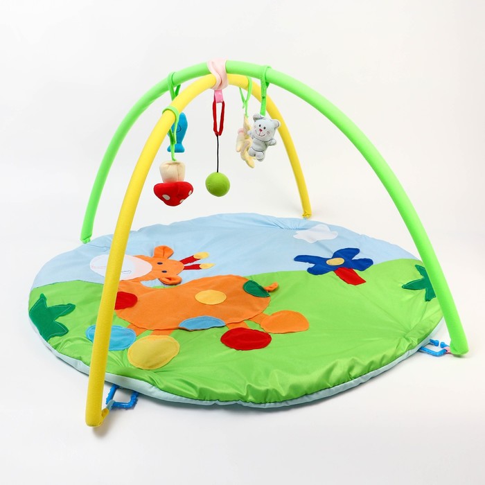 Коврик развивающий с дугами «Морские жители», 5 игрушек