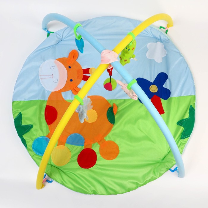 Коврик развивающий с дугами «Морские жители», 5 игрушек