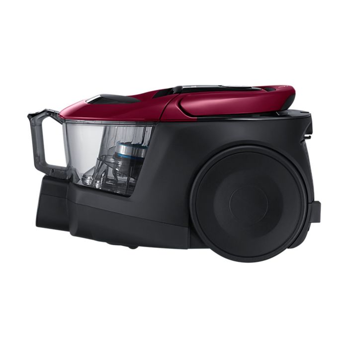 Пылесос Samsung VC18M31A0HP, 1800 Вт, мощность всасывания 380 Вт, 2 л, черный/бордо