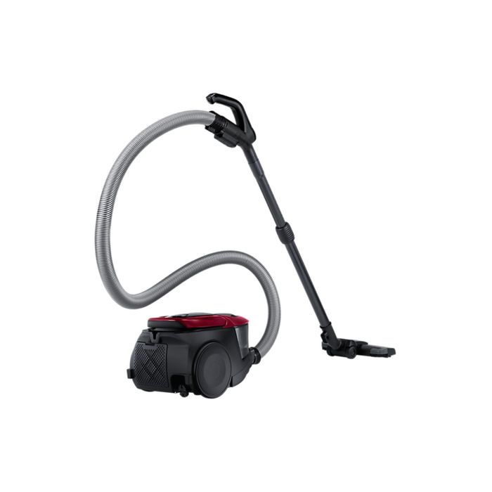 Пылесос Samsung VC18M31A0HP, 1800 Вт, мощность всасывания 380 Вт, 2 л, черный/бордо