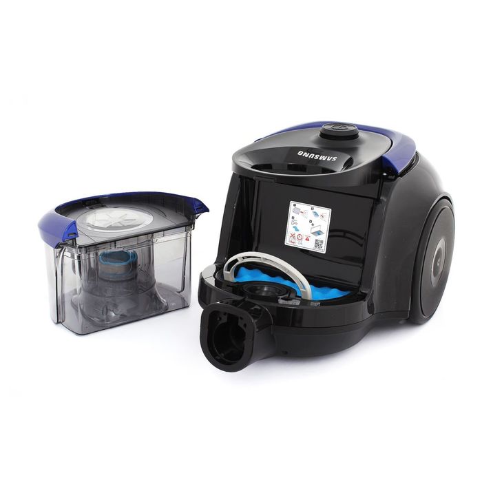 Пылесос Samsung SC18M2110 SB, 1800 Вт, мощность всасывания 380 Вт, 1.5 л, синий/черный