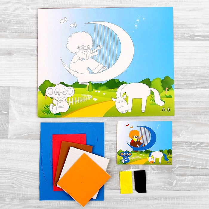 Аппликация 3D "Полянка" из ЕVA