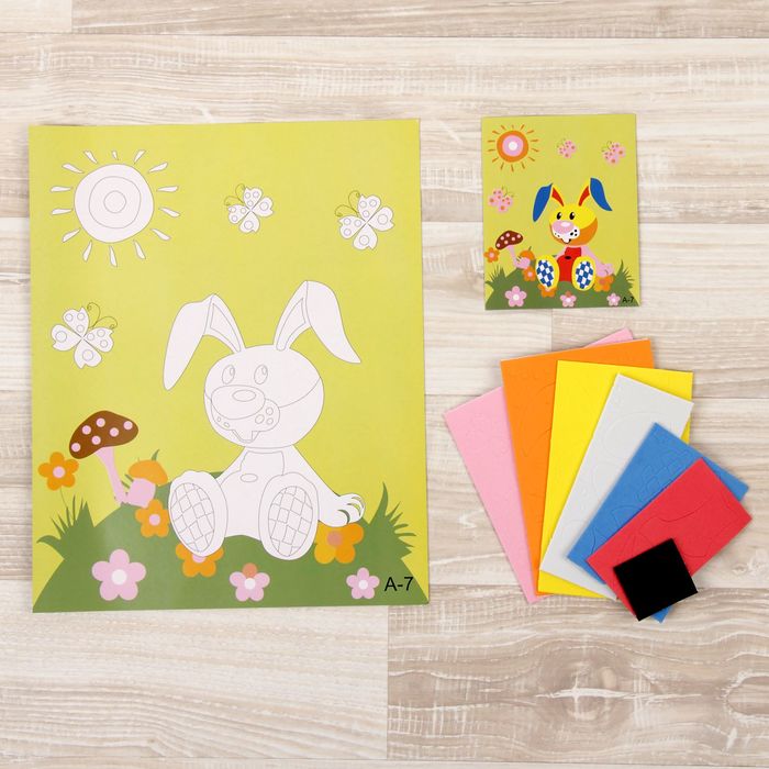 Аппликация 3D "Зайчик" из ЕVA