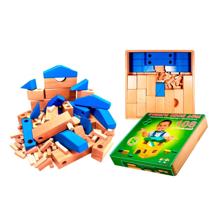 Конструктор "Собери свой дом", 108 деталей