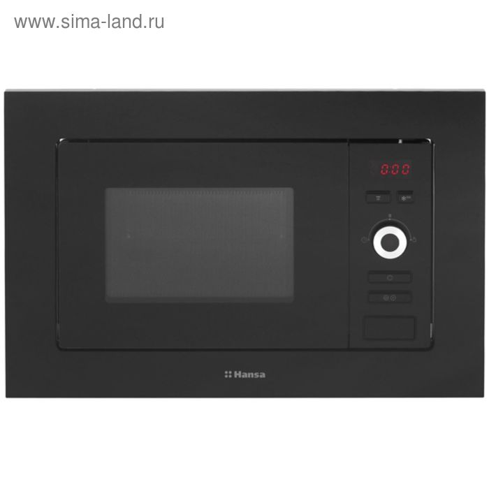 Встраиваемая микроволновая печь Hansa AMM 20 BESH, 1250 Вт, 20 л, чёрная встраиваемая микроволновая печь hansa amm 20 bewh