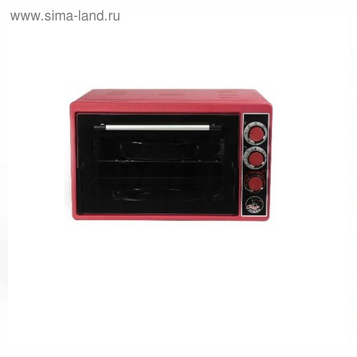 фото Мини-печь "чудо пекарь" эдб-0123, объем 39 л, красный