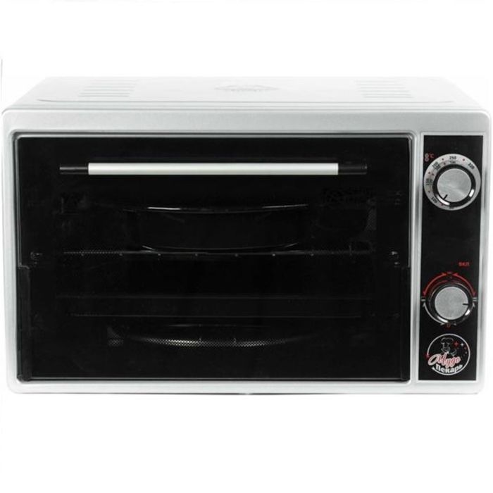 Мини-печь "Чудо Пекарь" ЭДБ-0122, объем 39 л, серебристый металлик