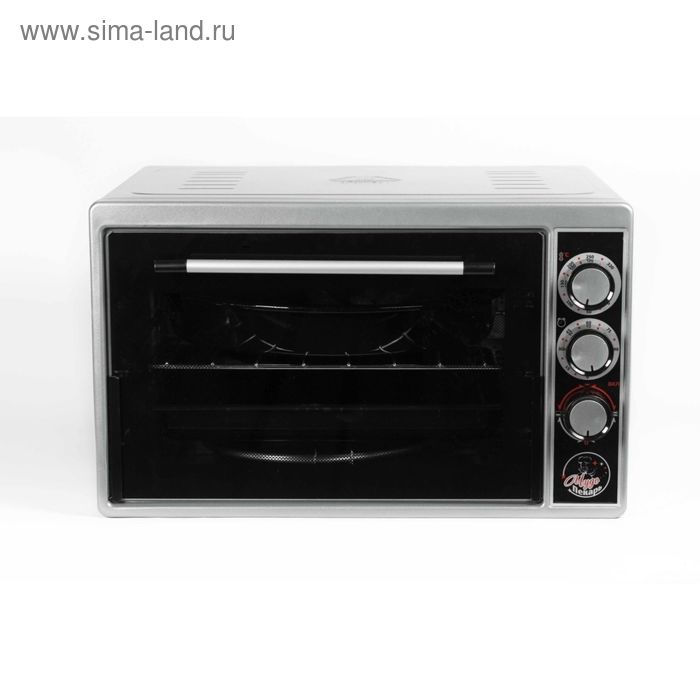 фото Мини-печь "чудо пекарь" эдб-0123, объем 39 л, серебристый металлик