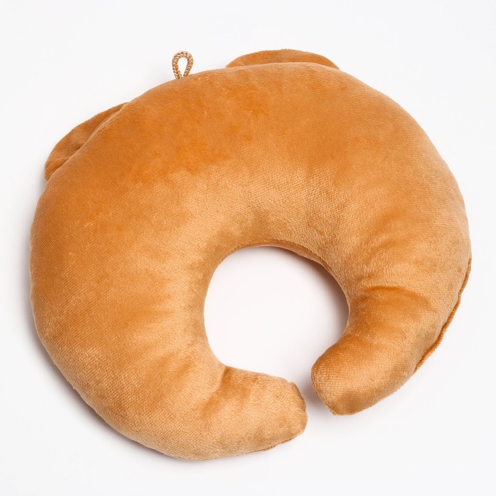 Подушка дорожная детская «Медвежонок» для шеи, цвет бежевый