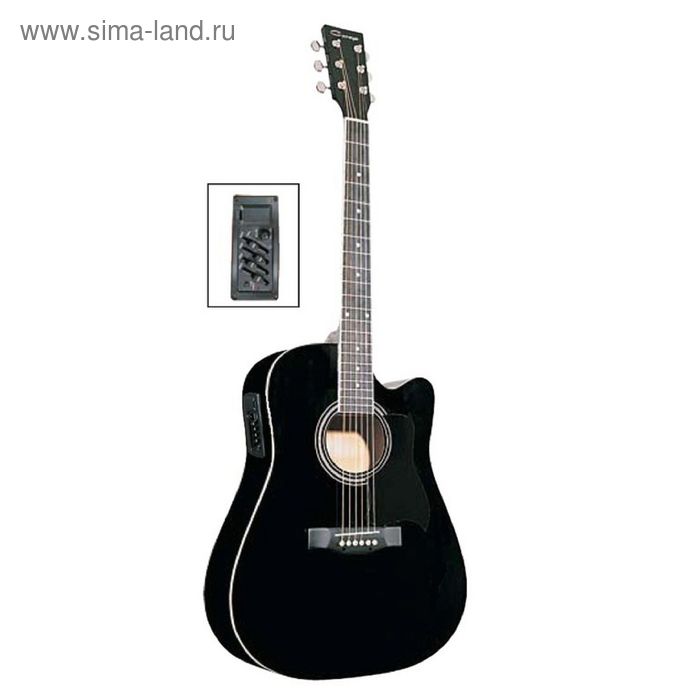 

Электроакустическая фолк-гитара Caraya F641EQ-BK 41"