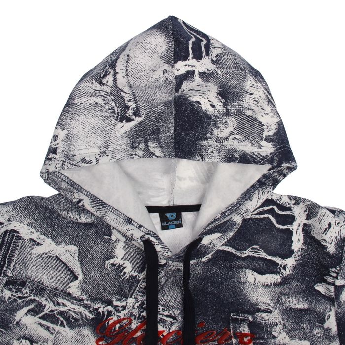 Джемпер-толстовка мужской с капюшоном 3038 цвет черный, р-р 2XL