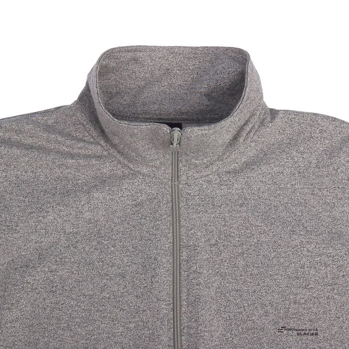 Джемпер-толстовка мужской на молнии 3050 цвет серый меланж, р-р XL