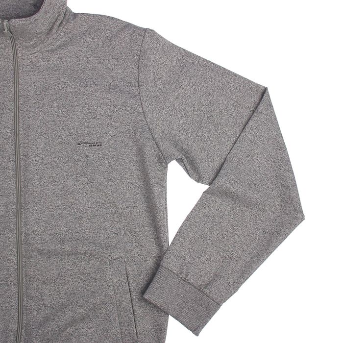 Джемпер-толстовка мужской на молнии 3050 цвет серый меланж, р-р XL