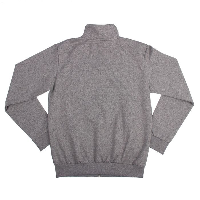 Джемпер-толстовка мужской на молнии 3050 цвет серый меланж, р-р 3XL