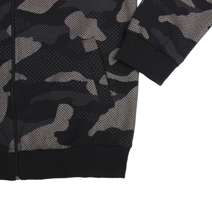 Джемпер-толстовка мужской на молнии 3053 цвет тёмно-синий, р-р 2XL