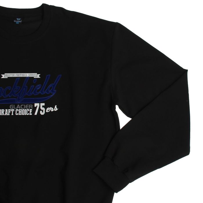 Джемпер-толстовка мужской 3057 цвет чёрный, р-р 5XL