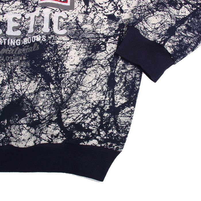 Джемпер-толстовка мужской 3040 цвет тёмно-синий, р-р 3XL