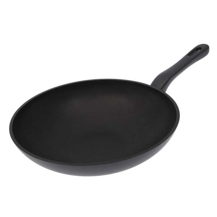 Сковорода wok 28 см "Традиция", высота 7 см, с ручкой, антипригарное покрытие