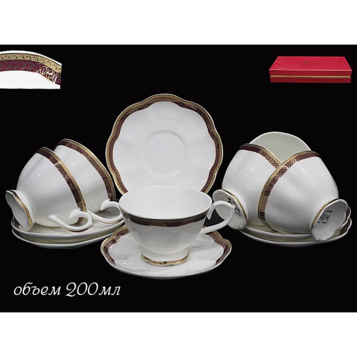 Чайный набор "Шаркон", 12 предметов, в подарочной упаковке