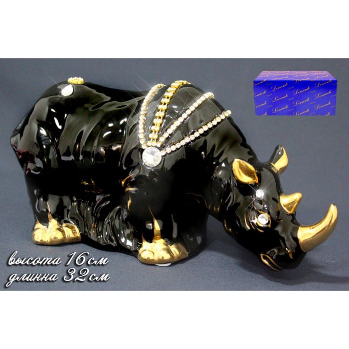 Статуэтка "Носорог" в подарочной упаковке, 32 см