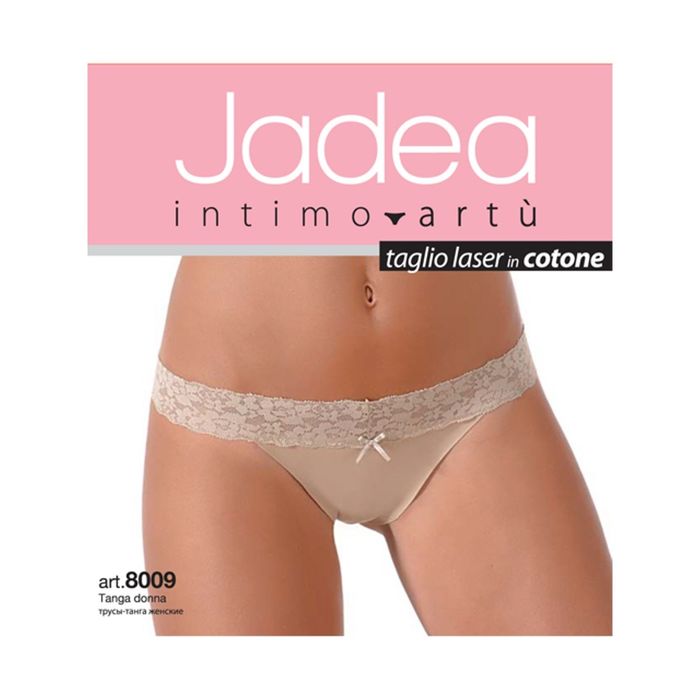 Трусы женские JADEA 8009 tanga цвет nero, размер 2