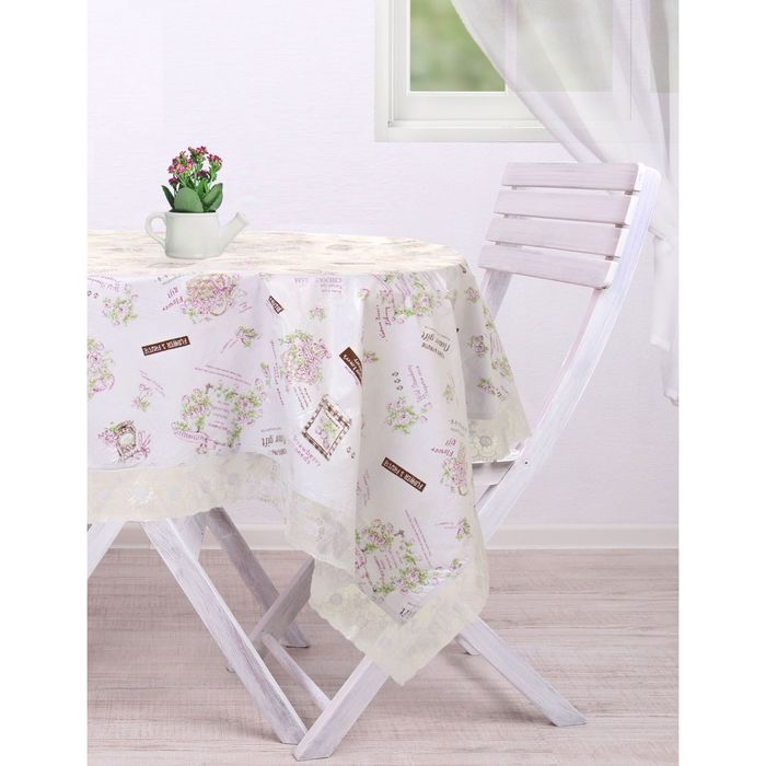 Скатерть "Collorista" Маргарита 106*152 см, пвх на флизелиновой основе