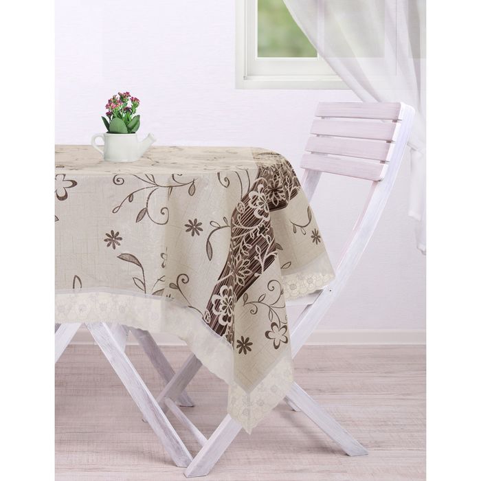 Скатерть "Collorista" Венге 106*152 см, пвх на флизелиновой основе