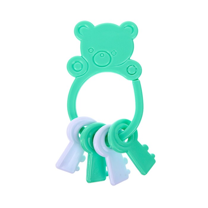 Набор детский, 4 предмета: бутылочка для кормления 250 мл, нагрудник, ёршик, погремушка, от 0 мес., цвета МИКС