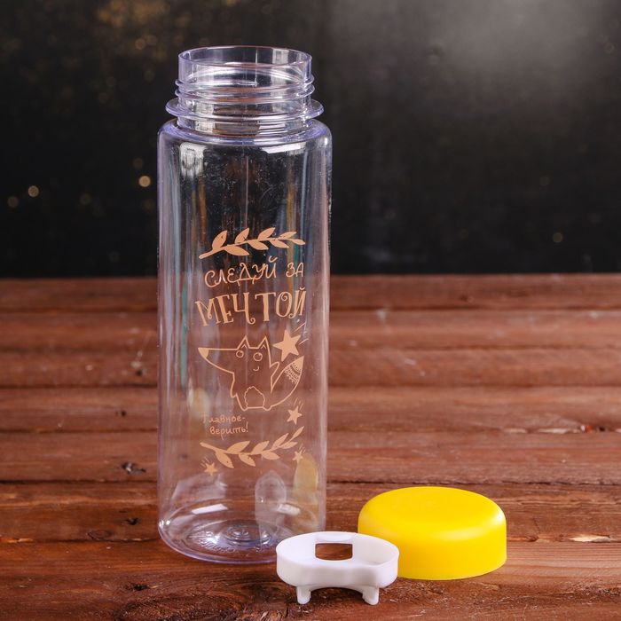 Бутылка для воды в чехле "Следуй за мечтой", 500 мл