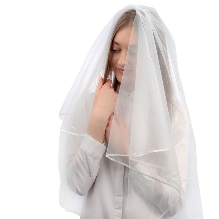 Фата свадебная 150х300 см, белая