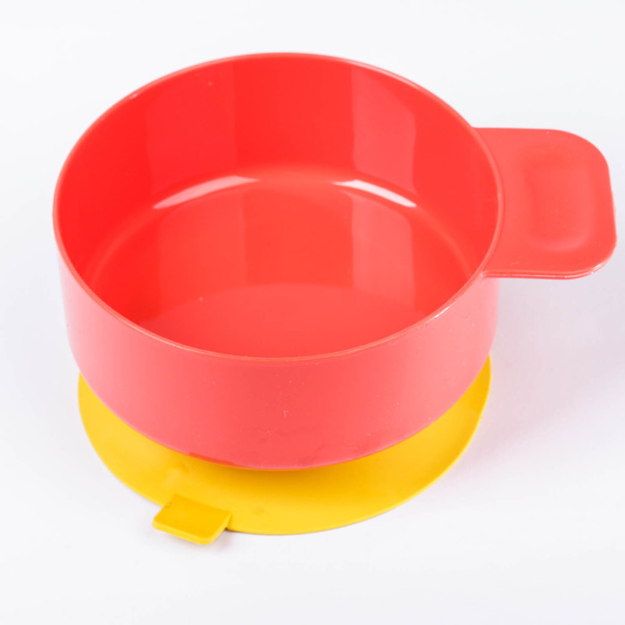 Миска детская на присоске, с ручкой, 300 мл, цвета МИКС