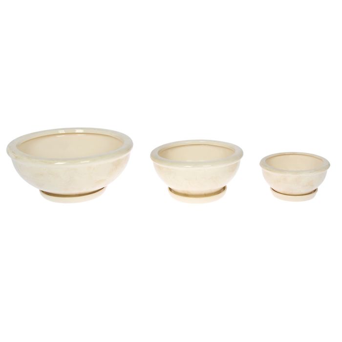 Набор горшков 3шт. "Венеция" белый